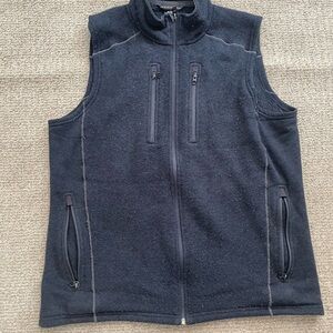 Men's Black Fleece Vest
